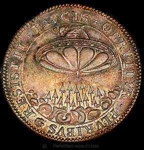 Coin with UFO